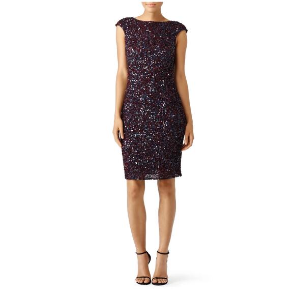 Theia Dresses & Skirts - Theia Mixed Berry Sequin Dress 8
